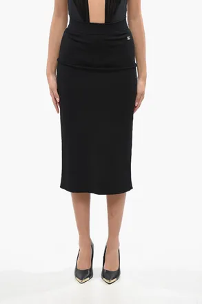 Dolce & Gabbana Longuette Attillata con Monogram Dolce & Gabbana