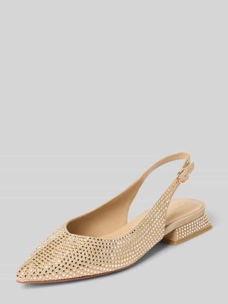 Alma En Pena Ballerina mit Ziersteinbesatz in Sand, Gr&ouml;&szlig;e 38