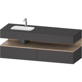 Duravit Qatego Lavabo Encastrado Con Base De Lavabo Consola, - Duravit