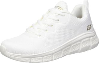 Skechers Womens BOBS B Flex Sneaker, Off White Knit, 6.5 UK