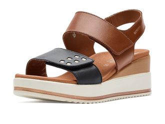 Mephisto Swena N Womens Wedge Shoes Navy : EU 42 (US Womens 12) B - Medium, Full Grain leather