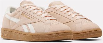 Reebok Classic Sneaker REEBOK CLASSIC CLUB C GROUNDS UK, Damen, Gr. 37,5, rosa (washedclay, chalk, gum), Leder, Synthetik, Schuhe Sneaker