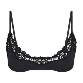 SKIMS Bralette de encaje Fits Everybody Scoop - Underwear - Mujer - Negro - 2XS