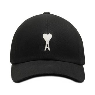 Ami De Coeur Cap - male - Ami Paris - Hats & Caps - Black - ONE SIZE - Accessories