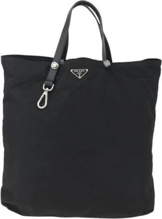 Prada Pre-owned Vintage Tote Bag - Dames - Vintage Shopper - Zwart - ONE Size - Nylon - Vintage