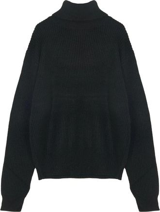 Silvian Heach Turtle Neck Trui - Dames - Truien - Zwart - Maat: 2XS Wol