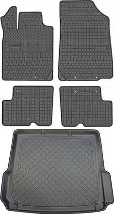 OEM Juego De Alfombrillas De Goma Para Coche Y Maletero Para Dacia Duster I Suv (2010-2013)