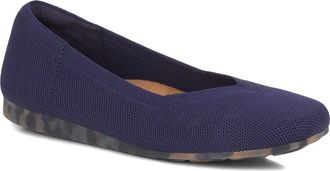 Ros Hommerson Niki Ballet Flat in Navy Knit at Nordstrom, Size 10.5
