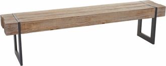 Hhg Hhg - Nunca Usado] Banco 895, Banco Para Comedor, Madera De Abeto Maciza R&uacute;stica Certificada Mvg, Color Natural 180cm