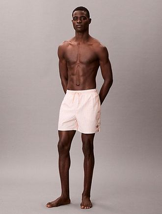 Calvin Klein Ba&ntilde;ador De Largo Medio Con Cord&oacute;n CK Monogram