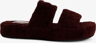Celine Triomphe Fur Slides in shearling - CELINE - gender_Woman