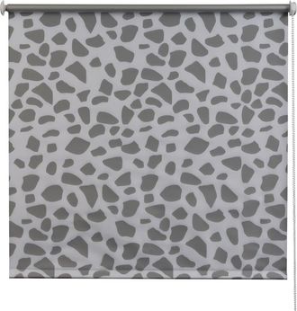 K-Home Seitenzugrollo &raquo;K-home Verdunklungsrollo bedruckt Stein&laquo; verdunkelnd energiesparend ohne Bohren freih&auml;ngend bedruckt Steinoptik