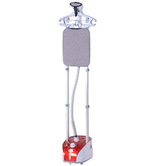 HOMCOM Plancha Vertical Vapor 1950w, Dep&oacute;sito De 2 l, 32g/min, Plancha De Vapor Vertical Con Barra Telesc&oacute;pica, Listo En 38s,colgador De Ropa, Centro De Plan