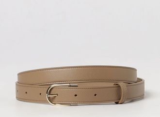 Victoria Beckham Cintura sottile Dorian in pelle con fibbia monogram