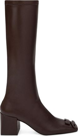 Courrèges Reedition leather boots - women - Other fibres - 41 - Brown