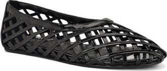 Nine West Dippy Woven Flat in Black at Nordstrom, Size 5.5