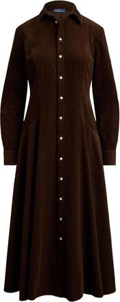 Ralph Lauren Tyler Corduroy Shirt Midi Dress
