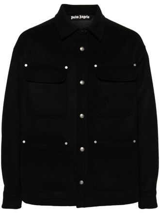 Palm Angels Giacca-camicia con tasche - Nero