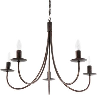 OEM Lampada A Sospensione Tradizionale A Candelabro, Nera, Oro Antico, Lumen Old 710