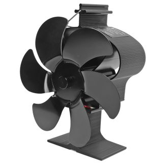 OEM Ventilador De Chimenea De 6 Aspas, Accionado Por Calor, Con Arranque Autom&aacute;tico, Ecol&oacute;gico, Para Estufa De Le&ntilde;a, Modelo Lt380, Color Negro, 152 Mm De 
