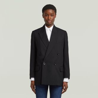 G-Star Double Breasted Blazer - Zwart - Dames