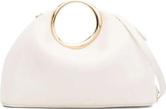 Jacquemus circular-handle clutch bag - Toni neutri