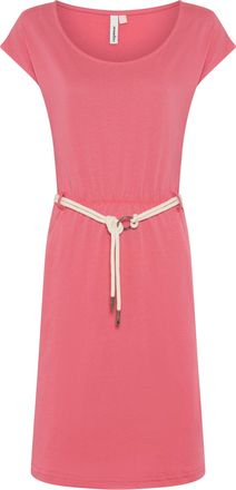 Ragwear Minikleid RAGWEAR LILITHE O, Damen, Gr. XXL, N-Gr, rose, Jersey, Obermaterial: 50% Baumwolle, 50% Modal, unifarben, kniefrei, Rundhals, Kleider Minikl