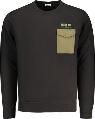 Rifle Zwarte Katoenen Heren Sweatshirt