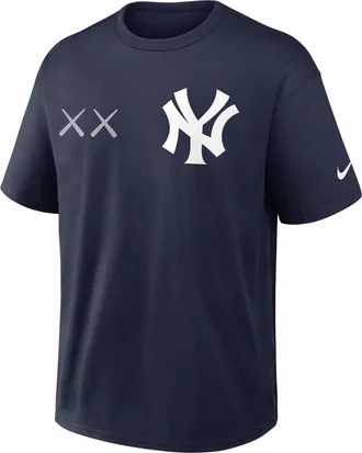Nike Aaron Judge New York Yankees Max90 Nike Mens x KAWS MLB T-Shirt in Blue | 04T641SKA4-3F3
