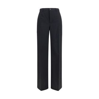 Rick Owens Black Wool Oves Aries Dress Womens Pants