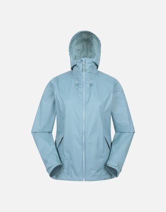 Mountain Warehouse Womens Mountain Warehouse Womens/Ladies Swerve Packaway Waterproof Jacket - Blue - Size: 10