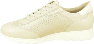 Mephisto Schoenen, Dames, Beige, 34 1/2 EU, Fijn Runner N.+tiret