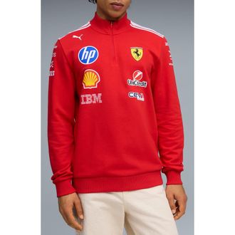 Puma Scuderia Ferrari Replica Half Zip Pullover in Puma Red at Nordstrom, Size Xx-Large