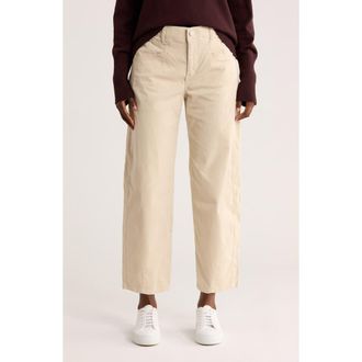 Democracy High Waist Barrel Leg Corduroy Pants in Birch at Nordstrom Rack, Size 10