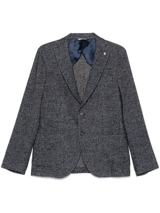 Manuel Ritz Blazer a quadri - Blu
