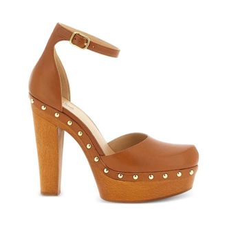 Chlo&eacute; Lola Platform Pump - Dames - Pumps - Bruin - 38 EU - Leer - Schoenen