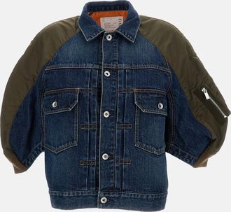 sacai Giacca In Cotone Nylon