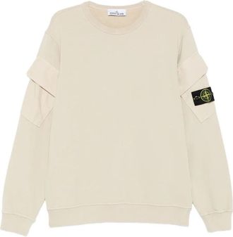 Stone Island Brushed Organic Cotton Sweatshirt
