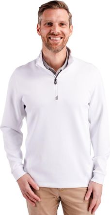 Cutter & Buck Traverse Stretch Eco Quarter Zip Mens Pullover