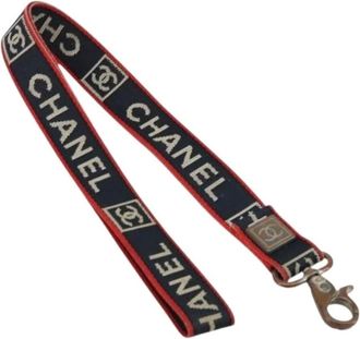 Chanel Pre-owned Accessories, female, Multicolor, Size: ONE SIZE Pre-owned Canvas Strap