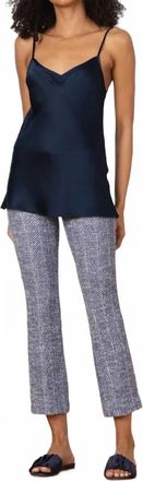Avenue Montaigne Leo Boucle Pants In Chevron