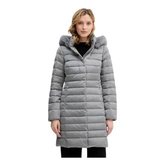 Geox Bettanie Down Coat - Dames - Dons jassen - Grijs - M - Polyester - Jassen