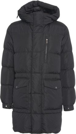 Add Long Quilted Down Jacket With Non-Removable Hood