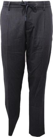 Hosio Suit Trousers, male, Blue, XL, Chinos con Pinces e Coulisse