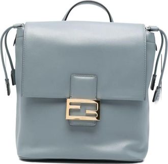 Fendi Deconstructed Leather Backpack Bags