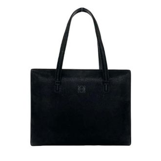 Loewe Pre-owned Bolso de Mano Anagram de Ante - Pre-owned - Mujer - Negro - ONE SIZE