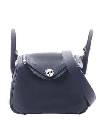 Herm&egrave;s 2024 Mini Swift Lindy satchel - Blue