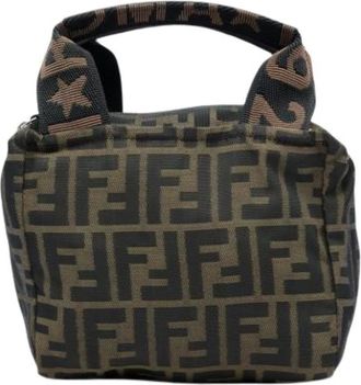 Fendi Borsa Pre-owned in Tela Mini - - Pre-owned - Donna - Marrone - ONE SIZE
