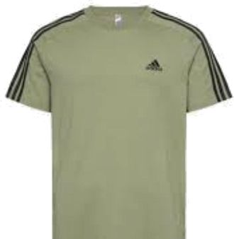 adidas Essentials Single 3-Stripes T-Shirt Asia Sizing Green JE0346