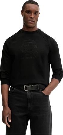 Karl Lagerfeld 705024 Sweatshirt - Heren - Sweatshirts - Zwart - XL - Katoen - Hoodies & sweatvesten